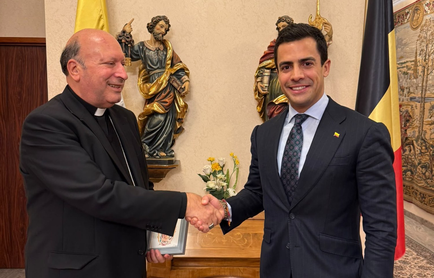 Embajador Ospina y el nuncio Franco Coppola: Colombia y la Santa Sede en Bruselas